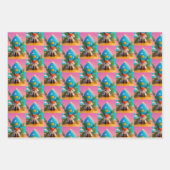 3D-dieren die papier met onmiddellijke verpakking  Inpakpapier Vel (Voorkant 2)