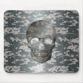 3D Digital Camo Skull Muismat (Voorkant)