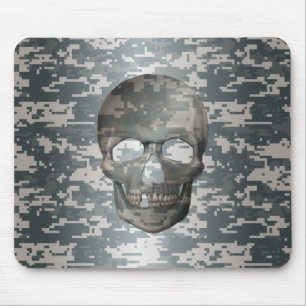 3D Digital Camo Skull Muismat