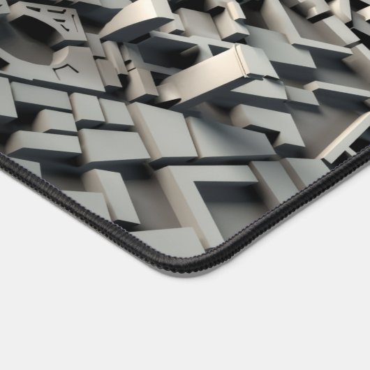 3D digitale kaart van Londen Deskmat Bureaumat (Hoek)