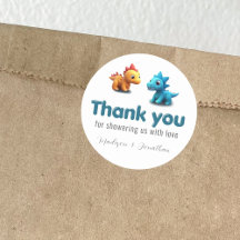 3d Dino dinosaurus baby jongen douche dank u