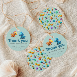 3d Dino dinosaurus jongen baby shower Favoriet Tag Bedankjes Labels
