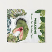 3D Dinosaur Birthday Wandkleed (Voorkant (horizontaal))