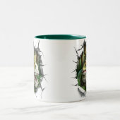 3D Dinosaur Hot Cocoa Kinder Tweekleurige Koffiemok (Center)