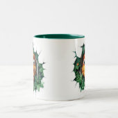 3D Dinosaur Hot Cocoa Kinder Tweekleurige Koffiemok (Center)