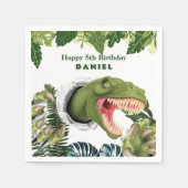 3D Dinosaur Verjaardag Servet (Voorkant)