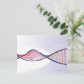 3D DNA Sweep Briefkaart (Staand voorkant)