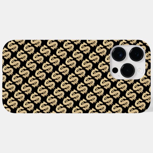 3D-dollarteken Case-Mate iPhone Case (Achterkant (horizontaal))