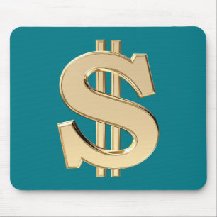3D-dollarteken Muismat