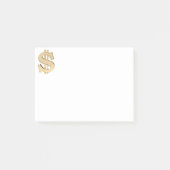 3D-dollarteken Post-it® Notes (Voorkant)