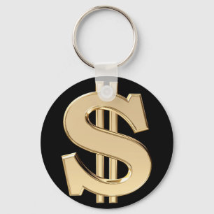 3D-dollarteken Sleutelhanger