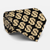 3D-dollarteken Stropdas (Opgerold)