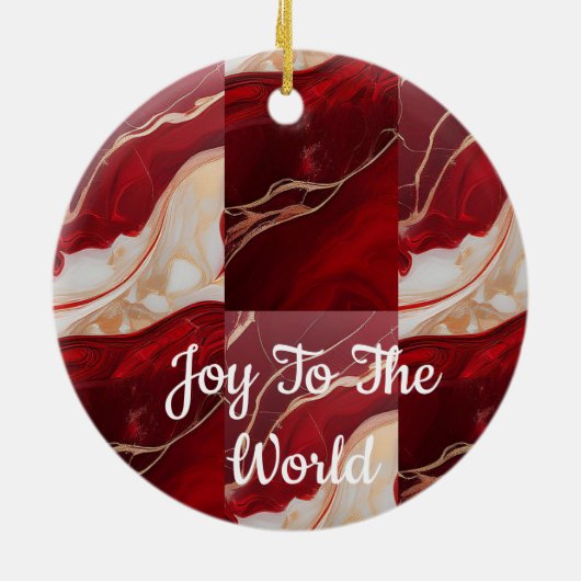 3D Double-Sided Ceramic Christmas Ornament  (Achterkant)