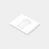 3D draad-lijst model van afval kan Post-it® Notes (Schuin)