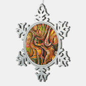 3d draai 02 tin sneeuwvlok ornament (Rechts)