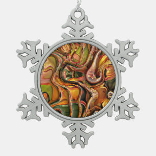 3d draai 02 tin sneeuwvlok ornament