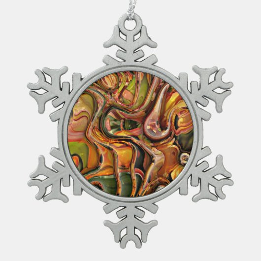 3d draai 02 tin sneeuwvlok ornament (Voorkant)