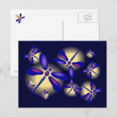 3D Dragonfly Art Briefkaart (Voorkant / Achterkant)