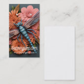 3D Dragonfly Pattern Oorbel Kaarten Visitekaartje (Voorkant / Achterkant)