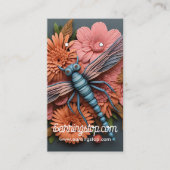 3D Dragonfly Pattern Oorbel Kaarten Visitekaartje (Voorkant)