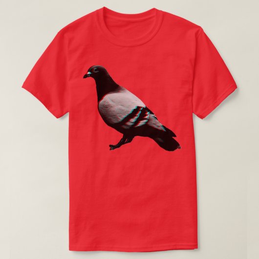 3D duif T-shirt (Design voorkant)
