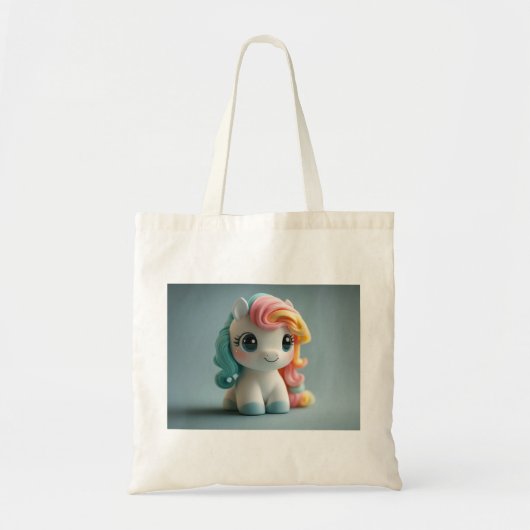 3D Eenhoorn speelgoed Tote Bag (Voorkant)