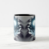 3D Eerie Halloween Tweekleurige Koffiemok (Center)