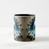 3D Eerie Halloween Tweekleurige Koffiemok (Center)