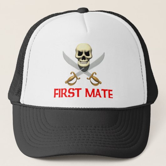3D Eerste Mate Trucker Pet (Voorkant)
