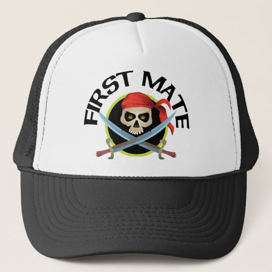 3D Eerste Mate Trucker Pet (Voorkant)