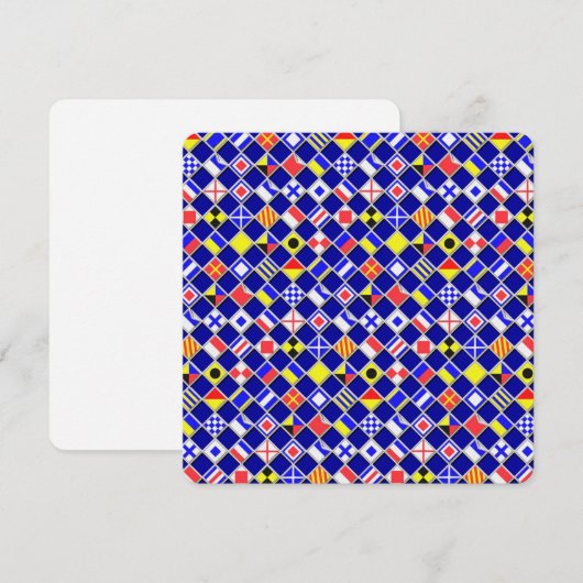 3D Effect Gecontroleerd Nautical Flag tegels Patro (Voorkant / Achterkant)