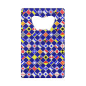 3D Effect Gecontroleerd Nautical Flag tegels Patro Creditkaart Flessenopener (Voorkant)