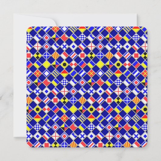 3D-effect Gecontroleerd Nautical Flag tiles Decor (Voorkant)