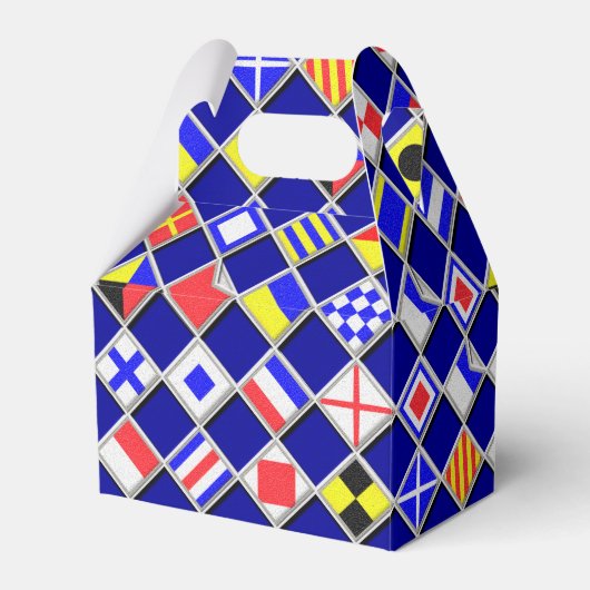 3D-effect Gecontroleerd Nautical Flag tiles Decor Bedankdoosjes (Voorkant Zijde)