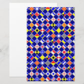 3D-effect Gecontroleerd Nautical Flag tiles Decor Briefpapier (Voorkant / Achterkant)