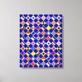 3D-effect Gecontroleerd Nautical Flag tiles Decor Canvas Afdruk (Voorkant)