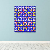 3D-effect Gecontroleerd Nautical Flag tiles Decor Canvas Afdruk (Insitu (Houten vloer))