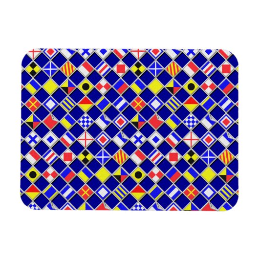 3D-effect Gecontroleerd Nautical Flag tiles Decor Magneet (Horizontaal)