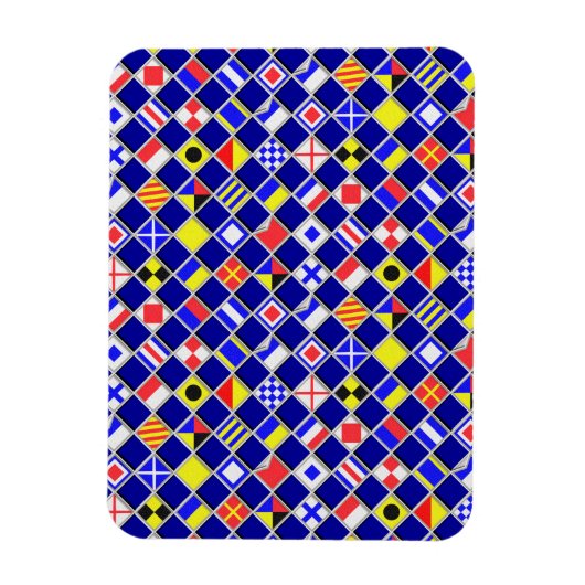 3D-effect Gecontroleerd Nautical Flag tiles Decor Magneet (Verticaal)