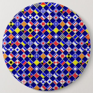 3D-effect Gecontroleerd Nautical Flag tiles Decor Ronde Button 6,0 Cm
