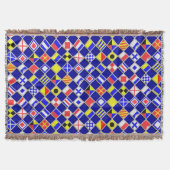 3D Effect Gecontroleerde Nautical Flag tiles Motif Deken (Voorkant)