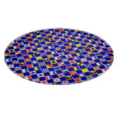 3D Effect Gecontroleerde Nautical Flag tiles Motif Snijplank (Hoek)