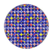 3D Effect Gecontroleerde Nautical Flag tiles Motif Snijplank (Voorkant)