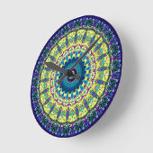 3D-effect Ivanna Kaleidoscope-ontwerp Ronde Klok (Hoek)