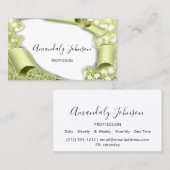 3D Effect Makeup Artiest Mint White Visitekaartje (Voorkant / Achterkant)