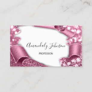 3D Effect Makeup Artiest Roos White Visitekaartje
