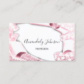 3D Effect Makeup Artist Roze Wit Visitekaartje (Voorkant)