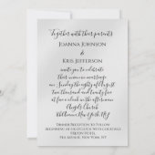 3D-effect op bruiloft Elegant Violet Silver Glitte Kaart (Achterkant)