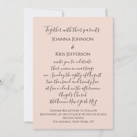 3D-effect op bruiloft Paarse glitter Kaart (Achterkant)