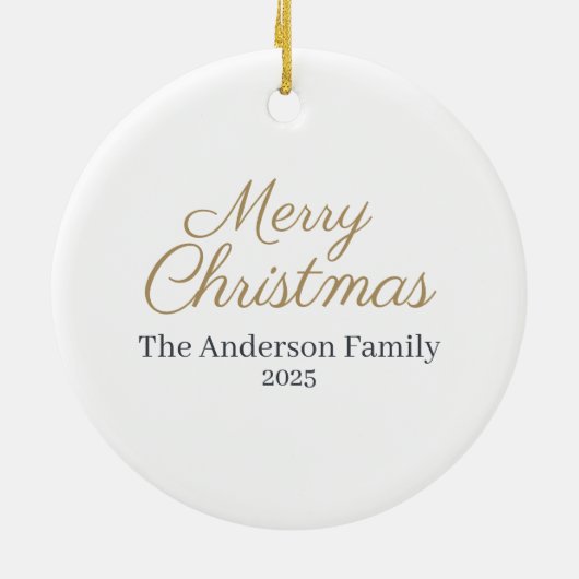 3D Effect Santa Christmas Ornament | Custom Name (Achterkant)